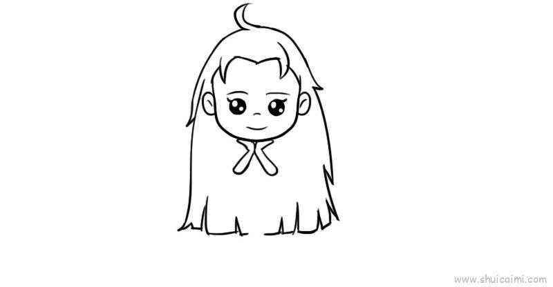 少女儿童画怎么画 少女简笔画顺序