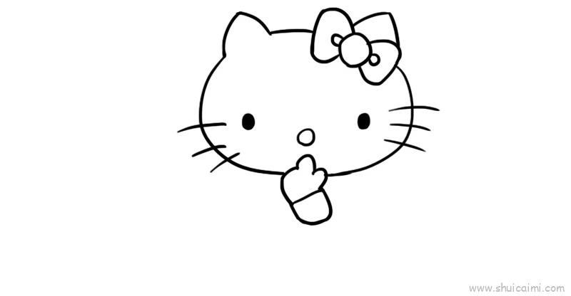 Kt猫儿童画怎么画 Kt猫简笔画顺序