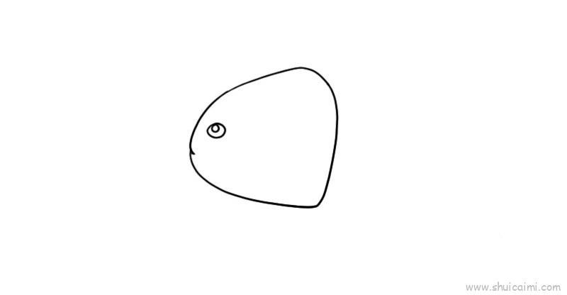翻车鱼儿童画怎么画 翻车鱼简笔画简单