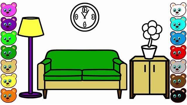 客厅简笔画 客厅简笔画儿童