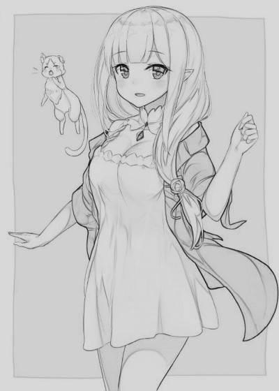 美人简笔画图片大全 美人简笔画图片大全大图