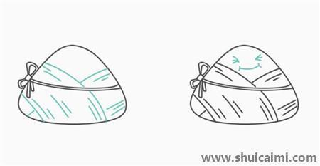 端午节可爱粽子儿童简笔画