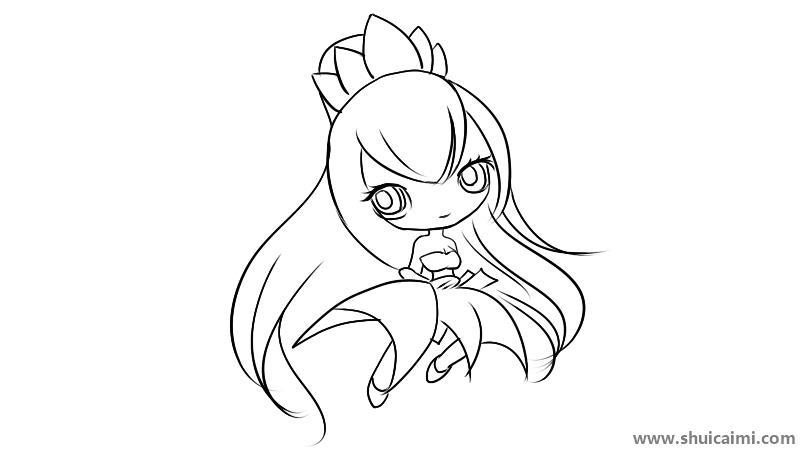 7个叶罗丽仙子陈思思简笔画怎么画 7个叶罗丽仙子陈思思简笔画画法