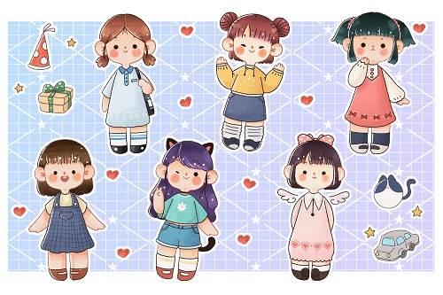 简笔画人物 简笔画人物简单