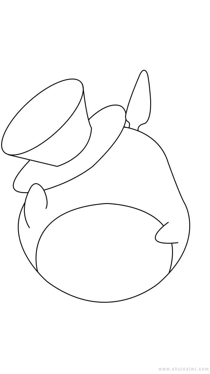 龙猫简笔画怎么画 龙猫简笔画图片