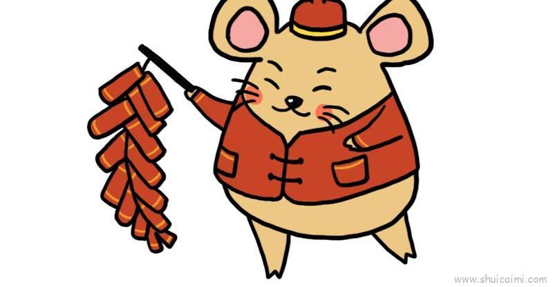 生肖鼠儿童画怎么画 生肖鼠简笔画简单又好看