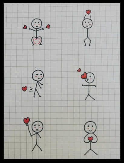 表白简笔画图片大全集 表白简笔画图片大全集可爱