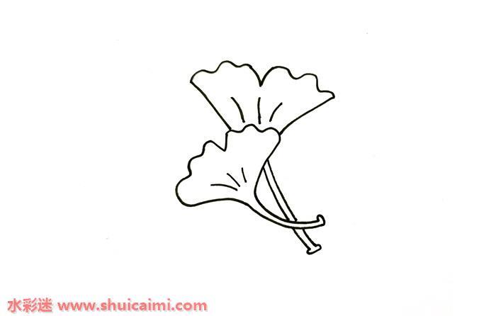 秋天银杏叶怎么画 秋天银杏叶简笔画图片大全带颜色