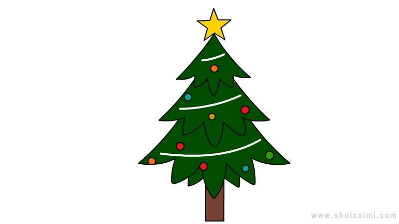 圣诞树简笔画怎么画 圣诞树简笔画简单又好看