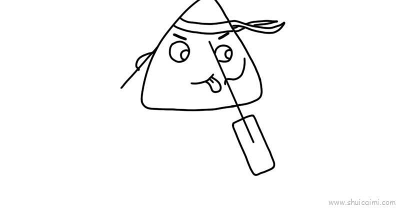 粽子儿童画怎么画 粽子简笔画简单