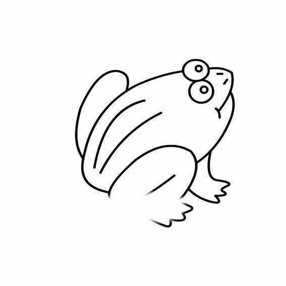 青蛙的简笔画图片大全 简笔画画青蛙图片