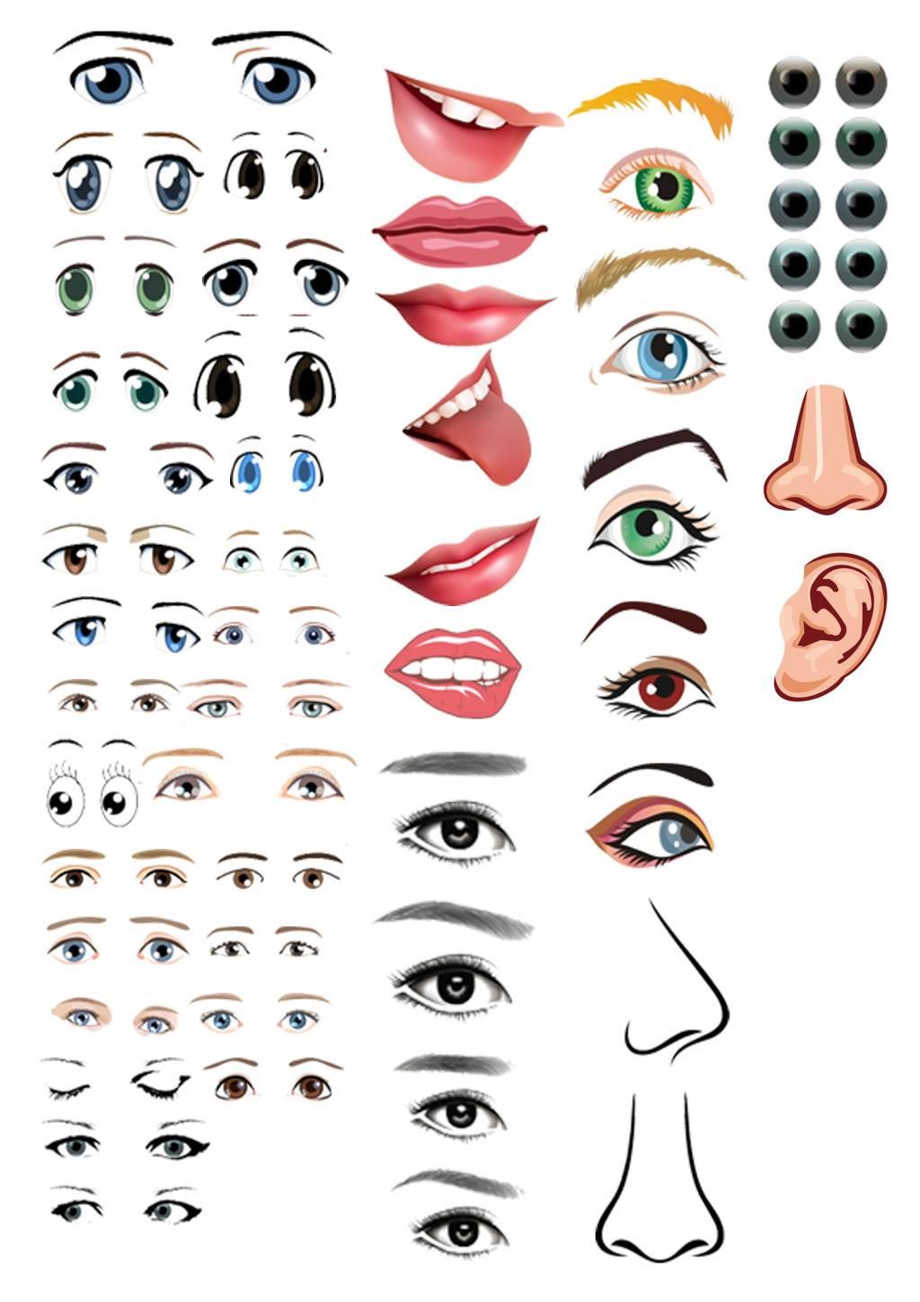 五官简笔画 五官简笔画图片大全