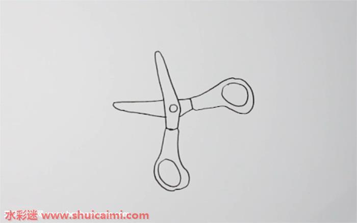 剪刀怎么画 剪刀简笔画简单好看带颜色