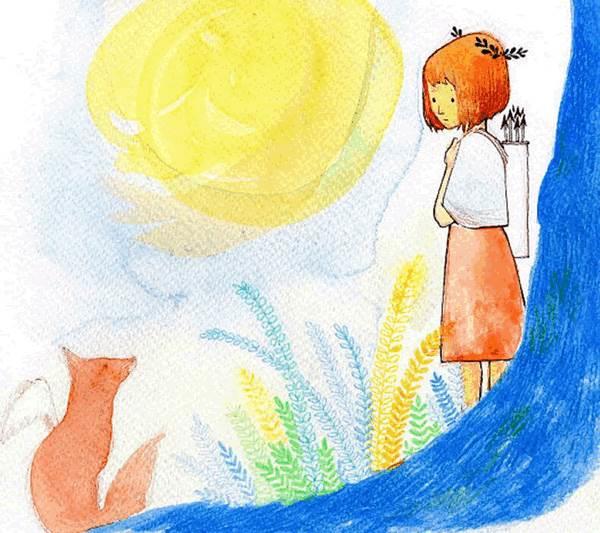 狐狸的夏天图片简笔画 彩色狐狸简笔画怎么画