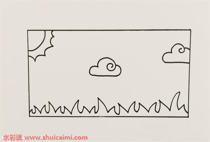 天空怎么画 天空简笔画简单彩色