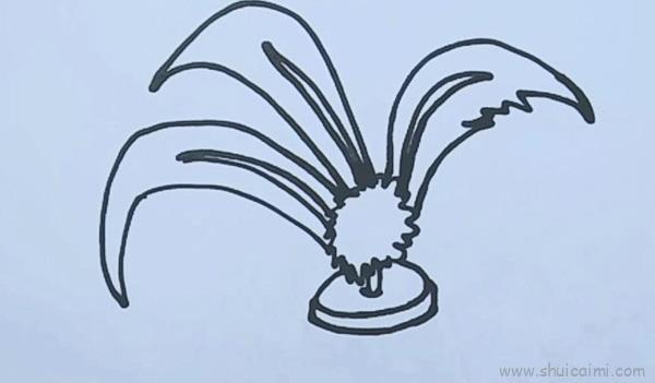 鸡毛毽儿童画怎么画 鸡毛毽简笔画简单又好看