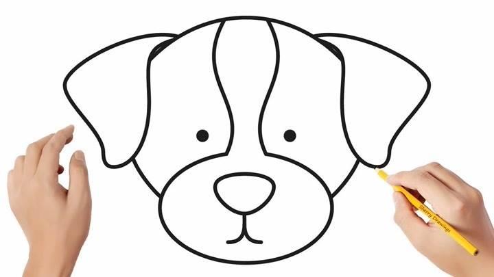 狗头简笔画 狗头简笔画可爱图片