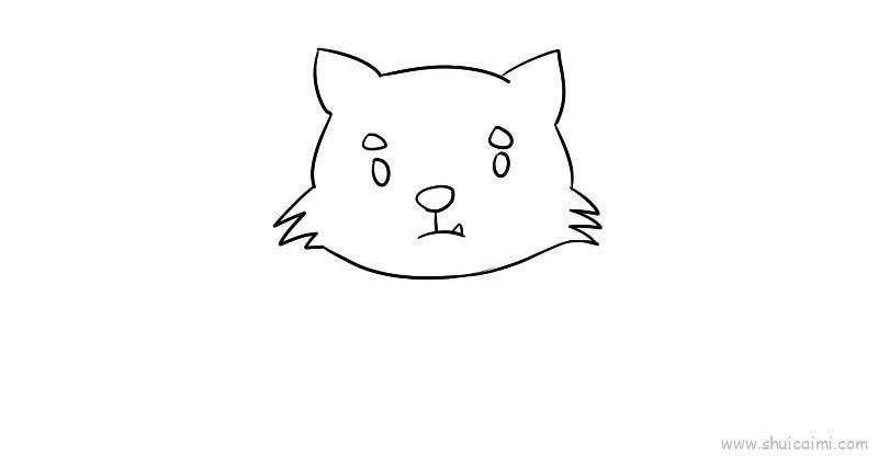 小狼狗儿童画怎么画 小狼狗简笔画画法