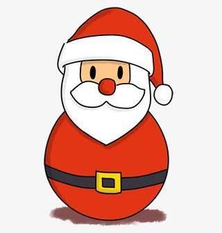 圣诞老人简笔画图片大全 圣诞老人简笔画图片大全场景彩色