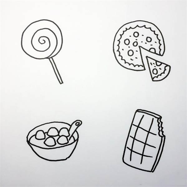 零食的简笔画图片大全 零食的简笔画怎么画