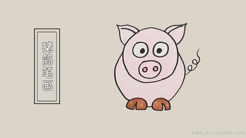 猪简笔画怎么画 猪简笔画图片大全
