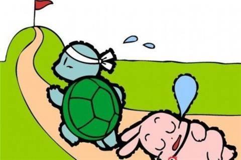 龟兔赛跑简笔画 龟兔赛跑简笔画图片大全
