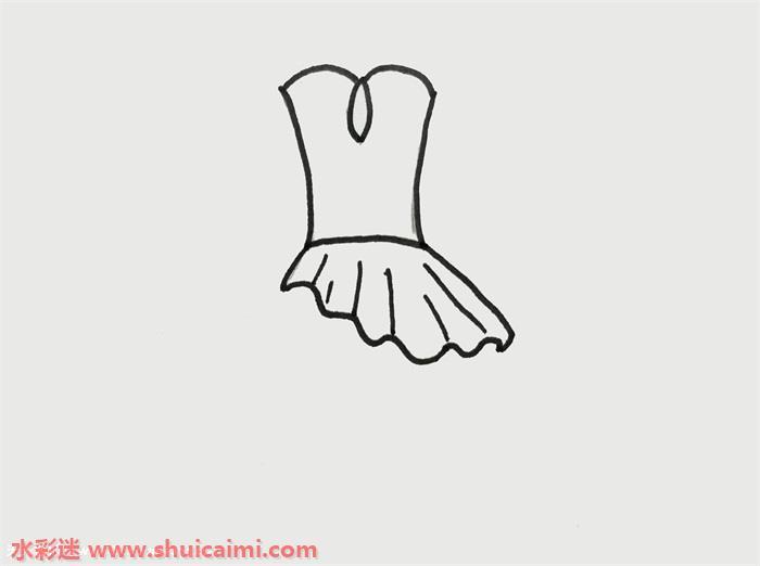 婚纱怎么画 婚纱简笔画简单又漂亮彩色