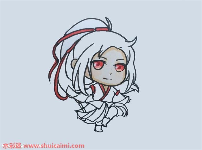 魏无羡怎么画 卡通动漫的魏无羡简笔画步骤图