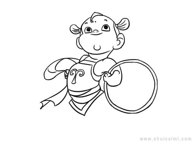 哪吒简笔画怎么画 哪吒简笔画画法