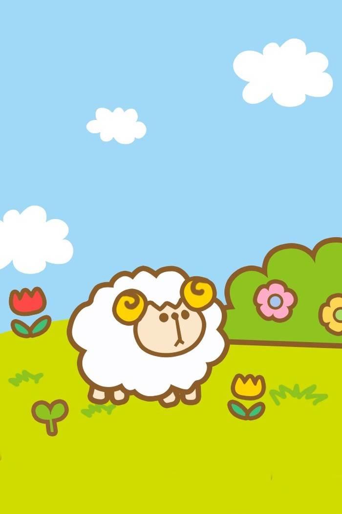 草原简笔画图片大全 草原简笔画图片大全牛羊