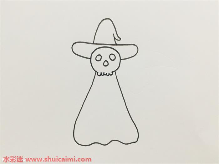 可爱又简单的死神简笔画步骤图解分享