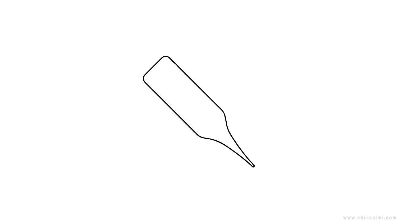 电子体温计简笔画怎么画