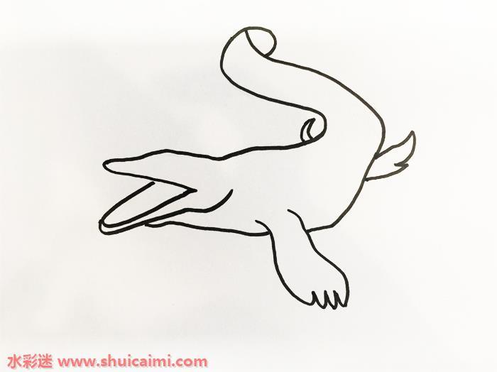 沧龙怎么画 沧龙简笔画步骤