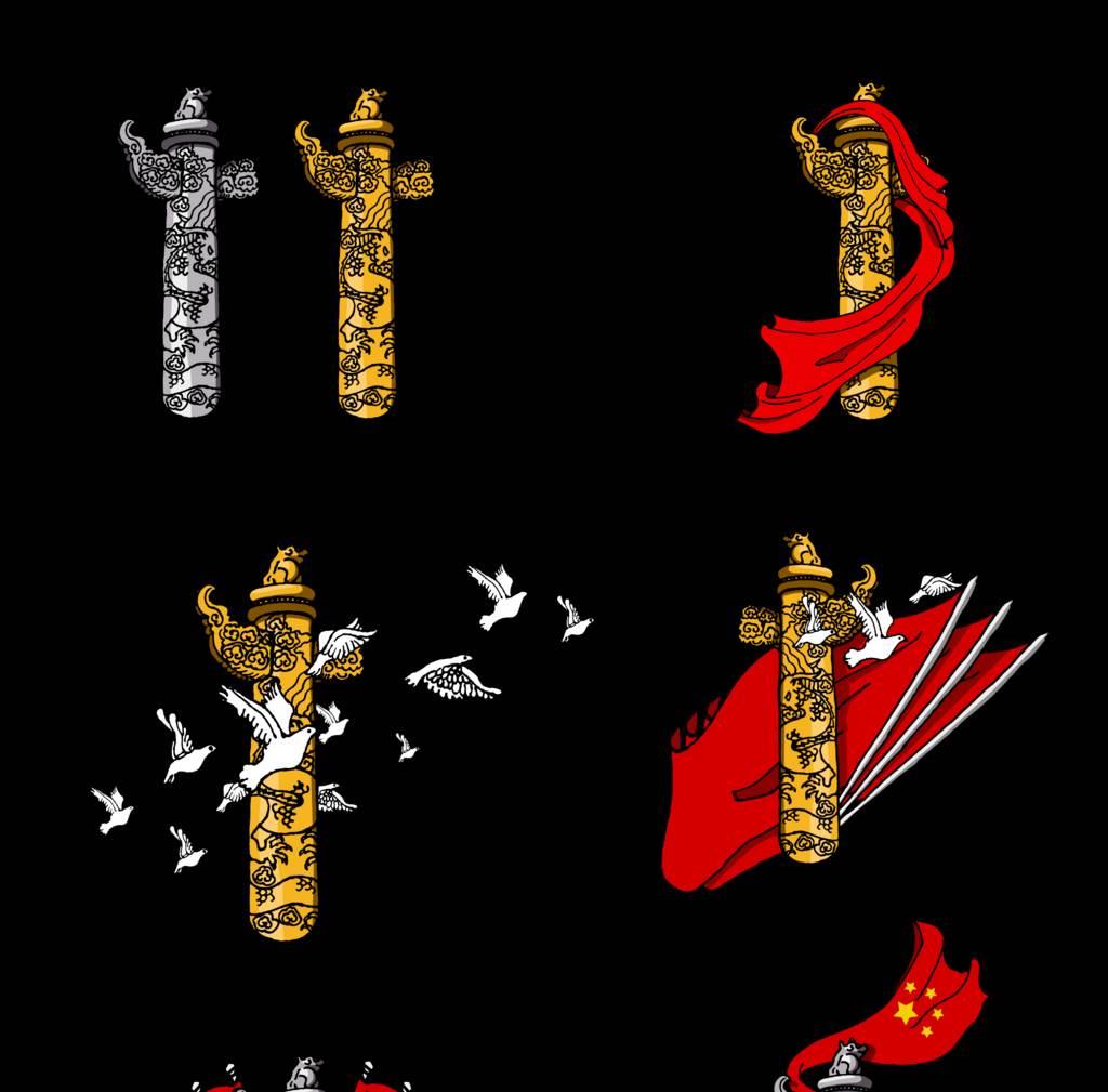 华表简笔画图片 华表的简笔画画法