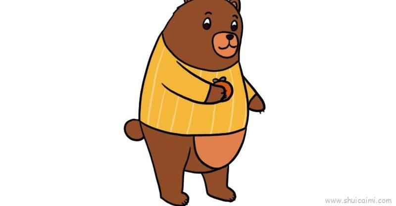 熊儿童画怎么画 熊简笔画简单