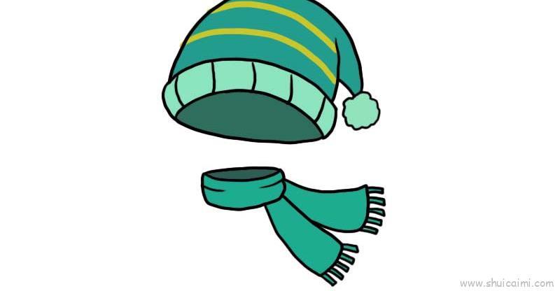 儿童帽子和围巾儿童画怎么画 儿童帽子和围巾简笔画简单又好看