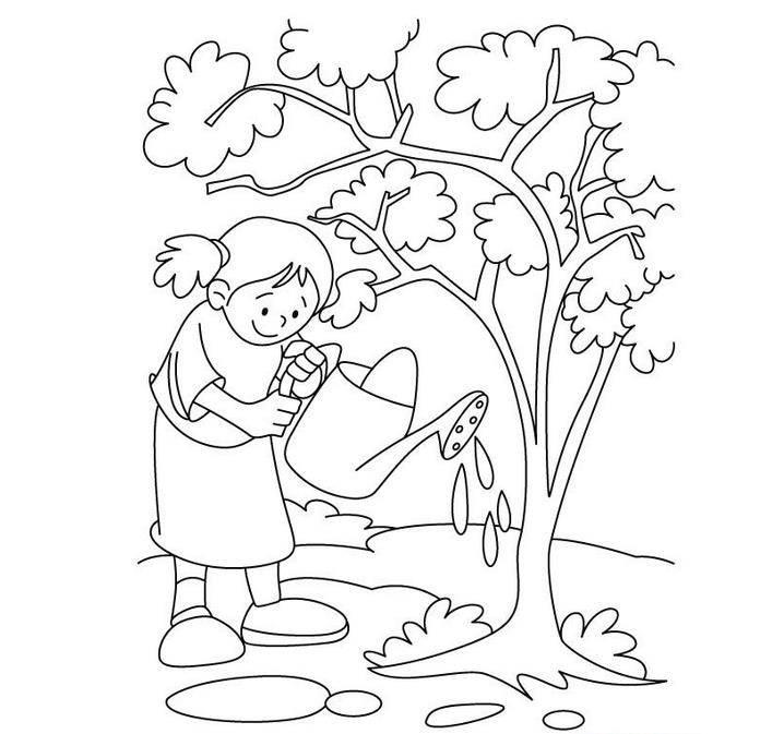 植树节简笔画图片大全 植树节简笔画图片大全大图