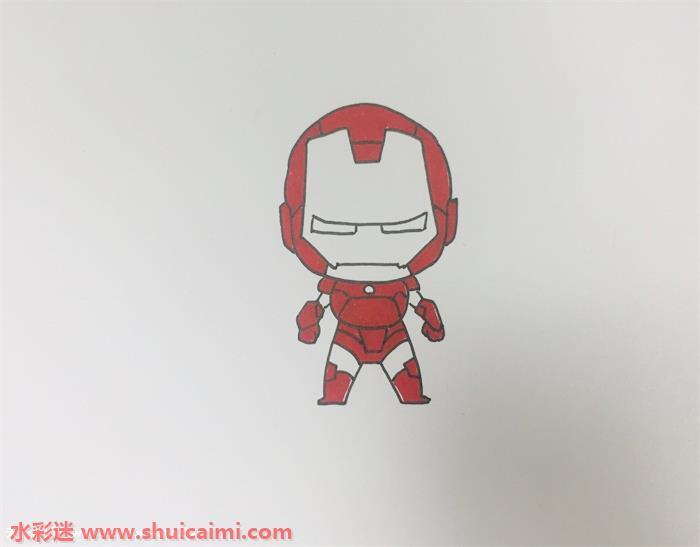 钢铁侠怎么画 钢铁侠简笔画图片彩色