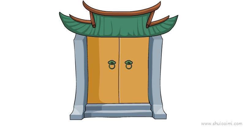 大门儿童画怎么画 大门简笔画顺序