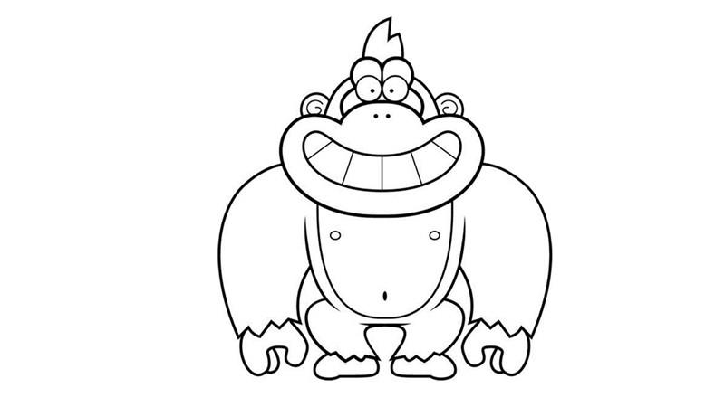 大猩猩简笔画怎么画 大猩猩简笔画简单