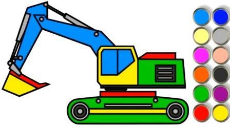 挖掘机简笔画 挖掘机简笔画图片