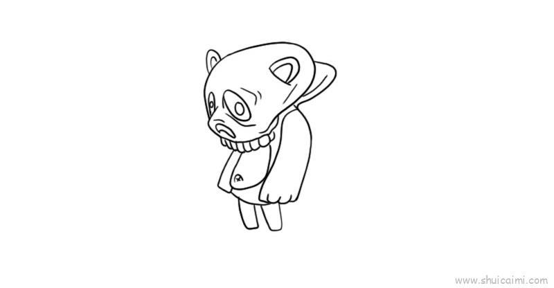 鬼怪人物儿童画怎么画 鬼怪人物简笔画图片