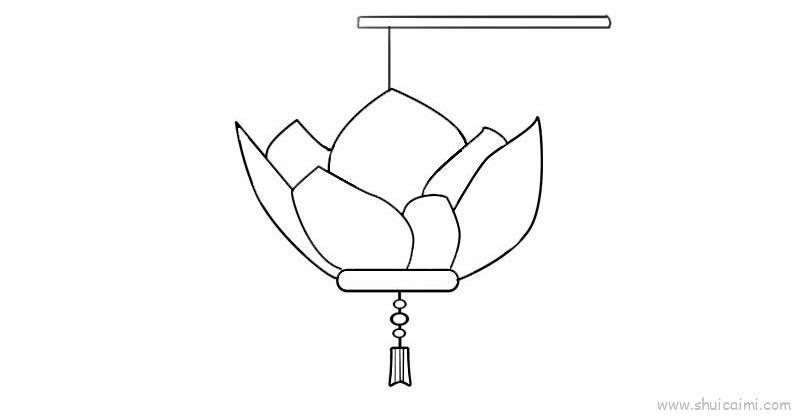 灯笼儿童画怎么画 灯笼简笔画顺序