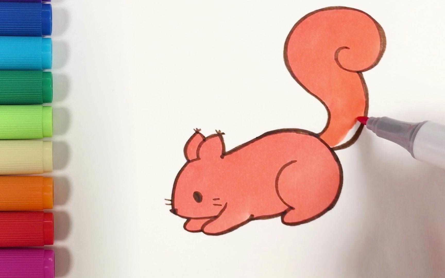 小松鼠简笔画 小松鼠简笔画简单