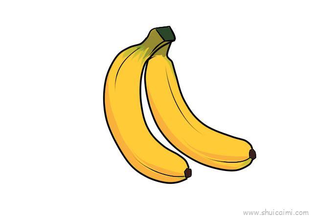 香蕉儿童画怎么画 香蕉简笔画顺序