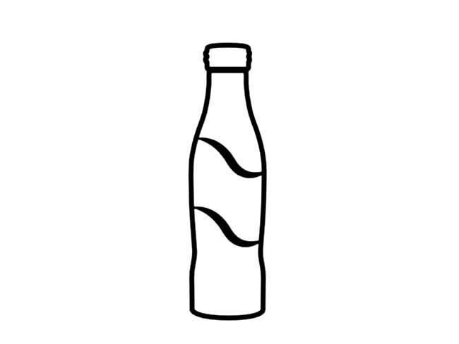 瓶子的简笔画 矿泉水瓶子的简笔画