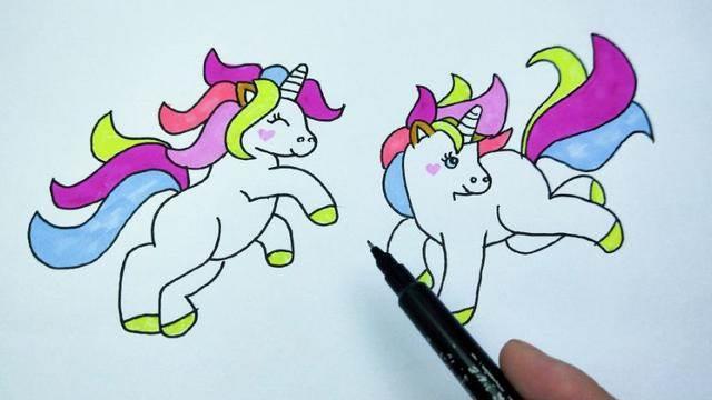 简笔画马 简笔画马的画法最简单