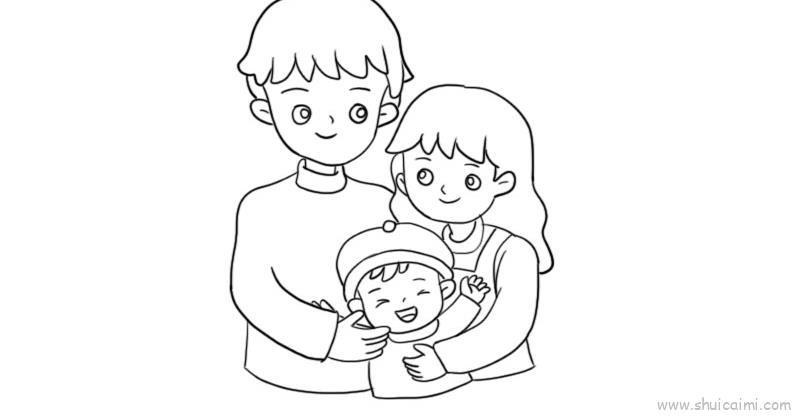 全家福儿童画怎么画 全家福简笔画画法