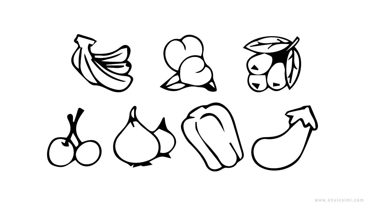 蔬果简笔画怎么画 蔬果简笔画图片大全