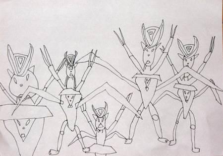 奥特曼怪兽简笔画图片大全 奥特曼怪兽简笔画图片大全彩色